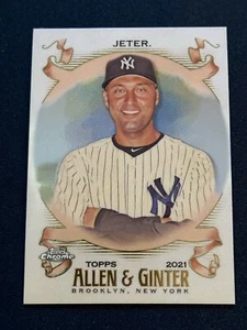 2021 Topps Allen & Ginter Chrome - #133 Derek Jeter - New York Yankees - Bild 1 von 2