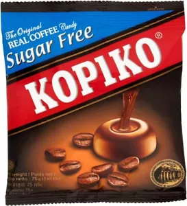 NEW 2 Pack KOPIKO *SUGAR FREE* Oiginal Real Coffee Candy 2x75g + Free Shipping - Picture 1 of 1