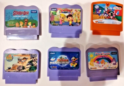 Lot of 6 VTech VSmile VMotion Games.  Mickey  Mouse, Care Bears, Scooby Doo etc. - Image 1 of 4
