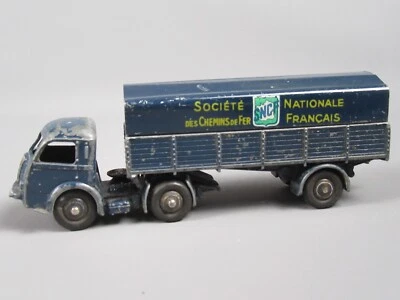 B642 Vintage 1952 Dinky 32AB Francia Panhard Movic Bâche SNCF Rimorchio Blu 1:55 - Immagine 1 di 4