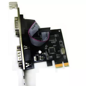 Upgraded PCI-E RS232 adapter card PCIE to COM port 9-pin expansion card - Picture 1 of 9