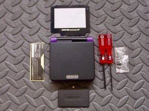 Carcasa de repuesto GBA SP negra y púrpura transparente - Imagen 1 de 3