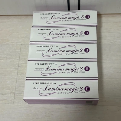 Aura Pure Lumina Magic SII 75g Juego de 5 tintes naturales de color negro para cabello gris Foto 1 de 4