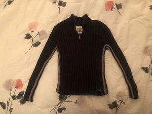 Suéter Guess Boys cuarto con cremallera talla pequeña azul marino - Imagen 1 de 1