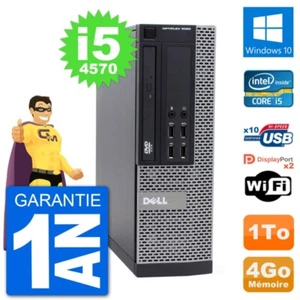 PC Dell 9020 SFF Intel Core i5-4570 RAM 4Go Disque Dur 1To Windows 10 Wifi - Photo 1/3