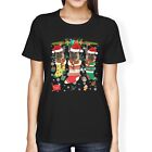 1Tee Womens Loose Fit Christmas Stockings with German Shepherd Dogs T-Shirt