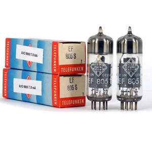 EMPAREJADO PAR EF805S TELEFUNKEN NOS Tube Röhre Lampe TSF Valvola Valve 진공관 真空管 - Imagen 1 de 3