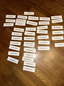 Neinhuis montessori adjective game cards homeschool adjective game - Picture 1 of 6