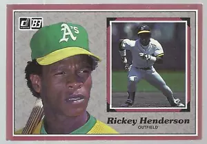 Rickey Henderson Coleccionistas Lote 83 Lg Donruss Topps Carpeta 8X11" Tarjeta + 9Cds - Imagen 1 de 2