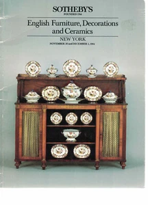 Sotheby's English Furniture, Decorations & Ceramics - Dec 1 1984 - Bild 1 von 1