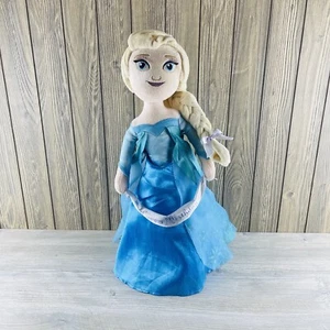 Disney Store Frozen 21” pulgadas Muñeca Suave de Peluche Elsa Feliz Cumpleaños “LEER” - Imagen 1 de 18