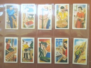 1962 B.T. Limited Tea OCCUPATIONS jobs work titles Trading set  25 cards 