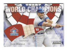 2002 Stadium Club World Champion Relics #WCDW Dave Winfield Bat - NM-MT