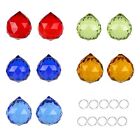 20mm Feng Shui Decorating Crystal Ball Sun MultiColor Hanging 10pcs New