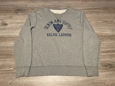 Vintage Y2K Denim & Supply Ralph Lauren Arrow Head Trail 1967 SweatShirt Adult L - Image 1 of 4