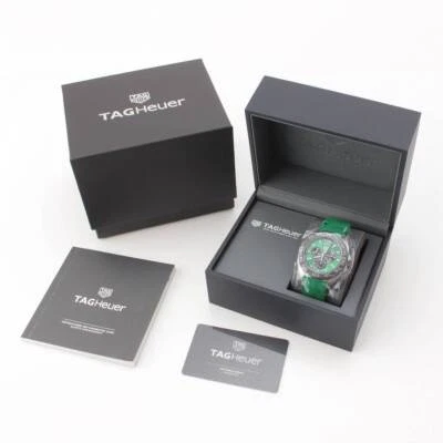 Мужские часы-хронограф Tag Heuer Formula 1 нержавеющая сталь x резина QZ зеленые - Изображение 1 из 4