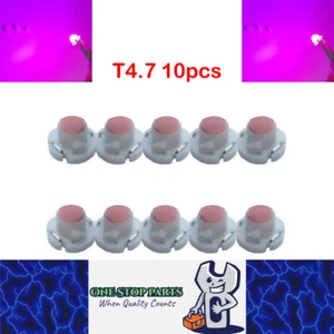 10 x 12v Pink / Purple T4.7 Neo 12mm Base Gel COB offers even spread (10pcs) - Picture 1 of 3