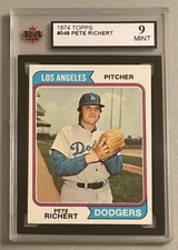 1974-75 Topps Pete Richert KSA 9 Los Angeles Dodgers #348