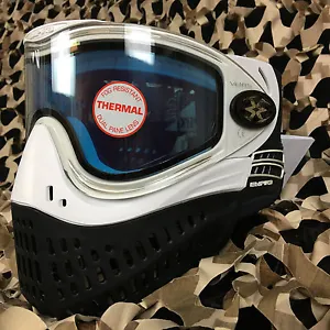 NEW Empire E-Flex Dual Pane Thermal Anti-Fog Paintball Mask Goggle - White - Picture 1 of 9