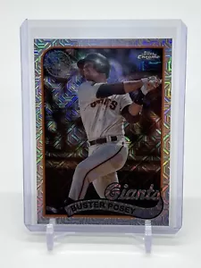 2024 Topps Series 1 Baseball Buster Posey 1989 Silver Pack Mojo Refractor SP - Picture 1 of 2