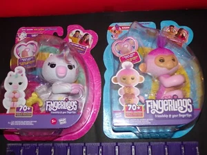 Lot of 2 Fingerlings Baby Monkeys Lulu & Harmony - New IN THE BOX - Picture 1 of 4