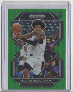 2022-23 Panini Prizm Draft Picks Prizms Green #72 MarJon Beauchamp RC Rookie