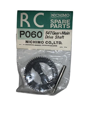 Nichimo RC PO60  54T Gear + Main drive Shaft Rc Car Vintage New - Image 1 of 2