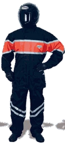 NELSON-RIGG Size Small BLACK/ORANGE VOLANTE VTL-700 2 PIECE VENTED RAIN SUIT  - Picture 1 of 3