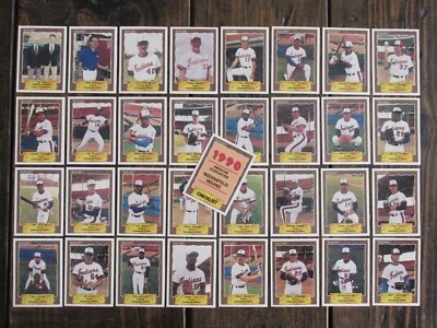 1990 ProCards INDIANAPOLIS INDIANS Minor League Baseball Set 33 Different Cards - Image 1 of 4