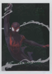 2023 Marvel Flair Green Parallel Summer Flair 23 Miles Morales 15/50 - Picture 1 of 2
