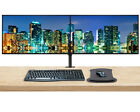 New HP Z27q G3 2-Pack Monitor Bundle w/ MK270 Keyboard/Mouse, Dual Monitor Stand