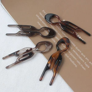 French Hair Pins U Shape Forks Hair Pins for Thick Long Hair Refined Simple - Picture 1 of 9