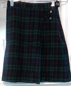 Lands End Uniform Blue/ Green/Red Kilt Skirt Girls Size 10 - Picture 1 of 4