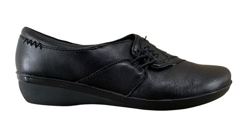 Mocassini donna Clarks Everlay Iris comodi in pelle nera taglia 6 M