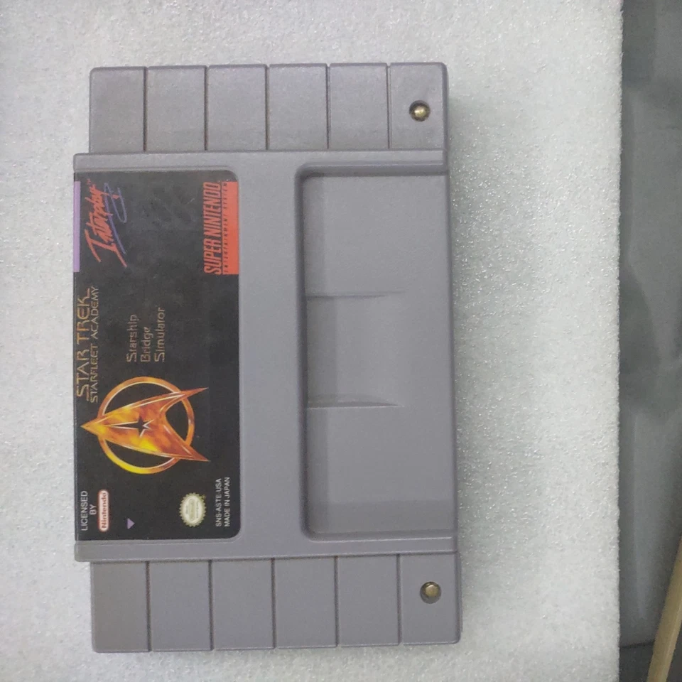 Star Trek Starfleet Academy SNES Authentic Cartridge Only Tested - Image 1 of 4
