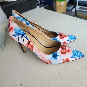 Antonio Melani Pumps Heels Floral Formal Occasion Party Career Stiletto 8M - Picture 1 of 6