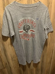 Atlanta Falcons Conference Champs 2016 T-Shirt Gray Large Fanatics NFL Football - Picture 1 of 3