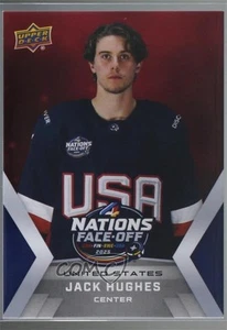 2024-25 4 Nations Face-Off Jack Hughes #7 - Picture 1 of 7