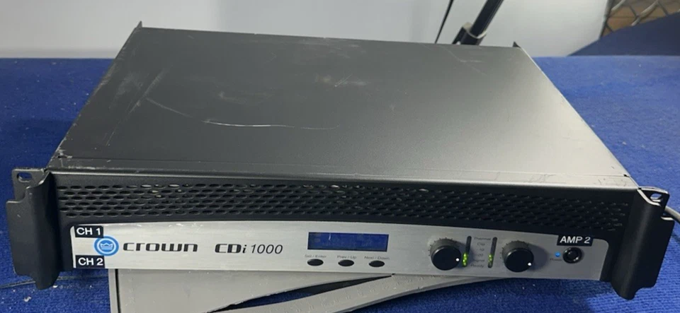 Amplificador de Potencia Crown CDI 1000 500W 2 Canales 70V - Negro - Tal cual, Enciende Foto 1 de 4