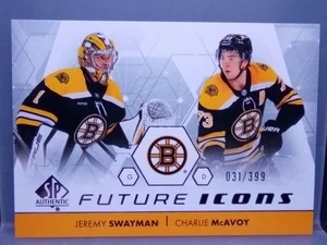 2022-23 SP Authentic Future Icons #FI3 Jeremy Swayman/Charlie McAvoy /399 Bruins - Picture 1 of 5