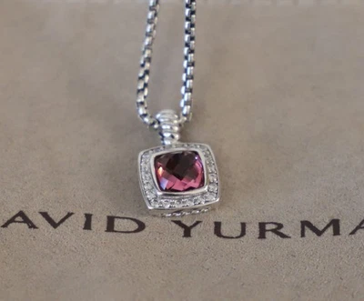 Collar David Yurman Plata de Ley 7mm Albión 18" Turmalina con Diamantes Foto 1 de 4