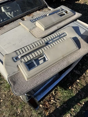 1980 To 1984 Cadillac Coupe Deville Door Panels Light Gray Sold As Shown - Image 1 of 4