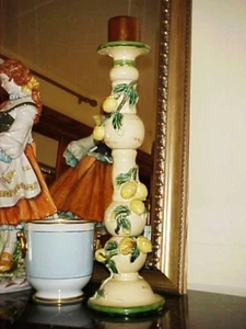 ENORME CANDELABRO DE CERÁMICA ITALIANA HOLLYWOOD REGENCY - Imagen 1 de 12
