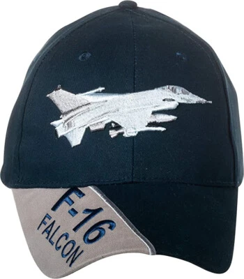 NEW USAF U.S. Air Force F-16 Falcon Baseball cap hat. Navy Blue 5796 - Image 1 of 4