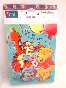 Vintage Disney Winnie the Pooh Retro Birthday Party Invitation Disney Tigger - Picture 1 of 13