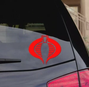 GI Joe Cobra Vinyl Decal Car Truck Window Laptop Bumper Cups Glass Office - Foto 1 di 5