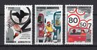 European Year of Road Safety 1986 MNH, Seat belts - Motorcycling - Speed limits