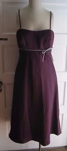 Womens Alfred Angelo Formal Bridesmaid Prom Homecoming Dress L XL Plum - Picture 1 of 5