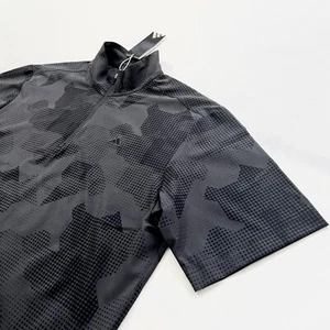 $100 NWT Men's ADIDAS Golf Black DWR Water-Repellent Pullover Shirt Top LARGE - Picture 1 of 7