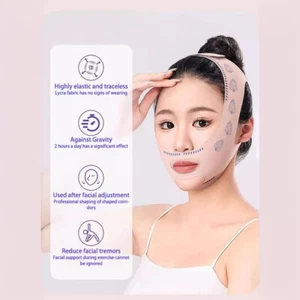 Chin Cheek Slimming Bandage V Shaper V Line Lifting Mask Face Lifting Band - Picture 1 of 7
